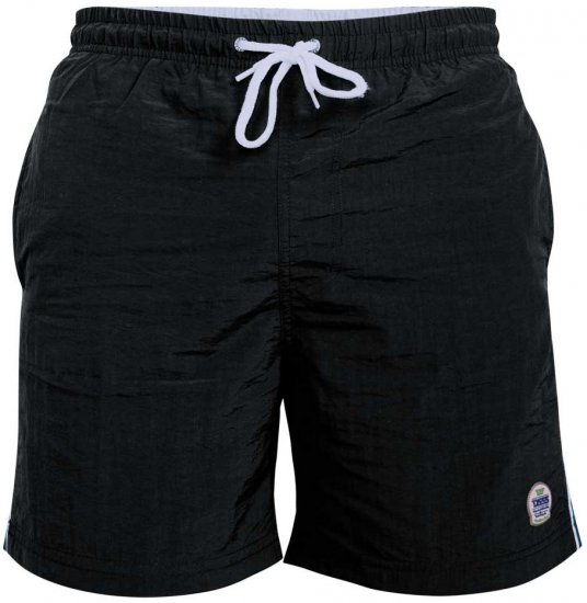 D555 Yarrow Swimshorts Black - Spodní prádlo - Spodní Prádlo Nadměrné Velikosti 2XL-8XL