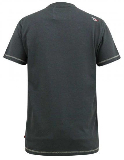 D555 BENNETT Dune Kings Buggy Printed Crew Neck T-Shirt Khaki - Trička - Trička nadměrné velikosti - 2XL-14XL