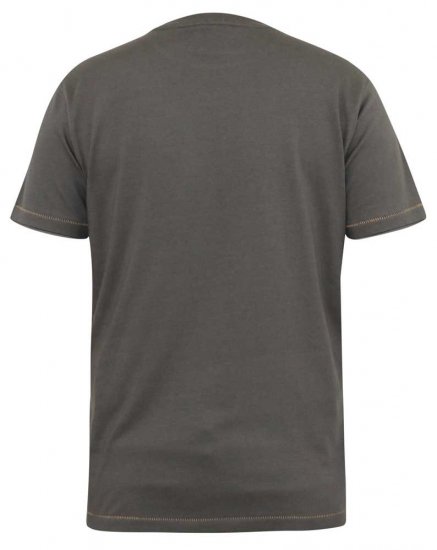 D555 DALLAS Official Gas Monkey Printed Crew Neck T-Shirt Khaki - Trička - Trička nadměrné velikosti - 2XL-14XL