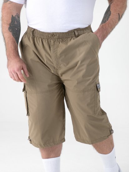 D555 Mason Cargo Shorts Sand - Šortky - Šortky Nadměrné Velikosti W40-W60