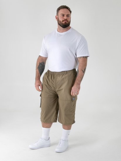 D555 Mason Cargo Shorts Sand - Šortky - Šortky Nadměrné Velikosti W40-W60