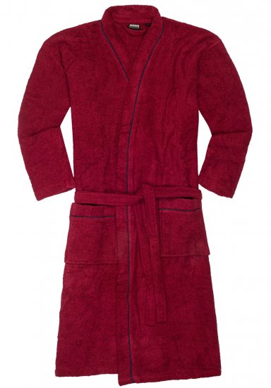 Adamo Joey Bathrobe Burgundy - Spodní prádlo - Spodní Prádlo Nadměrné Velikosti 2XL-8XL