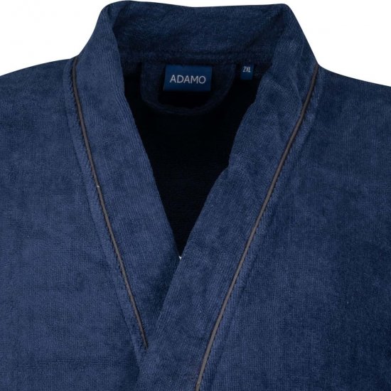Adamo 149014 Velurový župan Tmavě modrá - Spodní prádlo - Spodní Prádlo Nadměrné Velikosti 2XL-8XL
