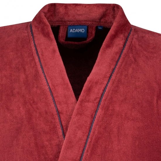 Adamo 149014 Velurový župan Vínově červená - Spodní prádlo - Spodní Prádlo Nadměrné Velikosti 2XL-8XL