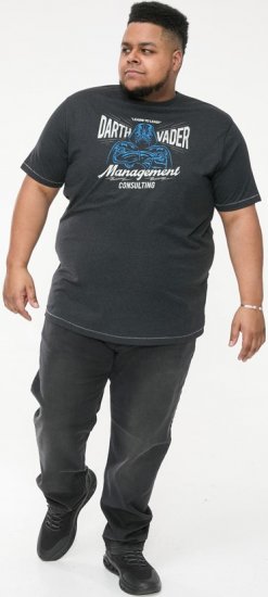 D555 SOLO Official Star Wars Management Consulting Printed T-Shirt Black Reno - Trička - Trička nadměrné velikosti - 2XL-14XL