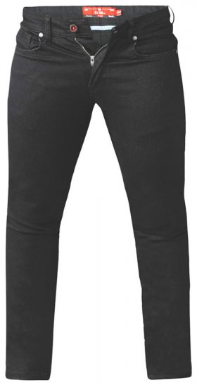 D555 Claude Stretch Jeans Black TALL SIZES - PÁNSKÉ OBLEČENÍ MT-6XLT - TALL-velikosti