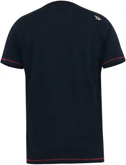 D555 JAGGER Legends Motor Bike Printed Crew Neck T-Shirt Navy - Trička - Trička nadměrné velikosti - 2XL-14XL