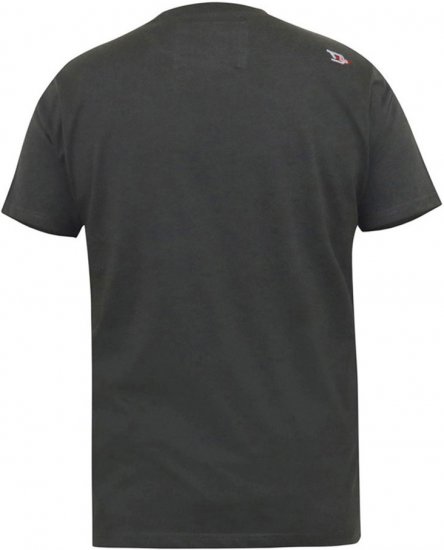 D555 JAIDEN Legends Guitar Printed Crew Neck T-Shirt Khaki - Trička - Trička nadměrné velikosti - 2XL-14XL