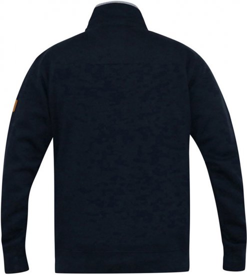 D555 NASHUA Zip Through Sweatshirt In Fleece Navy - Mikiny & mikiny s kapucí - Mikiny & Mikiny s kapucí 2XL-12XL