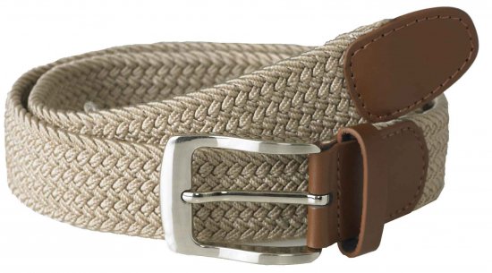 D555 Frank Braided Belt Stone - Pásky - Pásky W40-W70/2XL-8XL