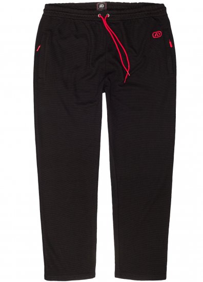 Adamo Matteo Ottoman Sweatpants Black - Tepláky & kraťasy - Tepláky a Teplákové Kraťasy 2XL-12XL
