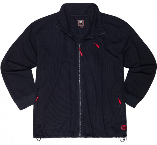Adamo Max Ottoman Sweatshirt Black - Mikiny & mikiny s kapucí - Mikiny & Mikiny s kapucí 2XL-12XL