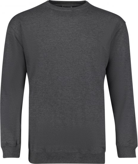Adamo Athen Crew neck Sweatshirt Charcoal - Mikiny & mikiny s kapucí - Mikiny & Mikiny s kapucí 2XL-12XL