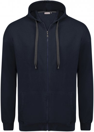 Adamo Athen Hoodie with Zipper Navy - Mikiny & mikiny s kapucí - Mikiny & Mikiny s kapucí 2XL-12XL