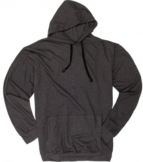 Adamo Athen Hoodie without Zipper Charocal - Mikiny & mikiny s kapucí - Mikiny & Mikiny s kapucí 2XL-12XL