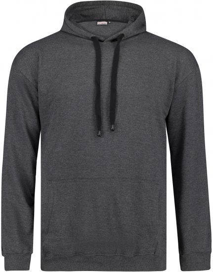 Adamo Athen Hoodie without Zipper Charocal - Mikiny & mikiny s kapucí - Mikiny & Mikiny s kapucí 2XL-12XL
