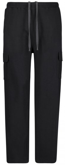 Adamo Athen Sweatpants with Cargo-pocket Black - Tepláky & Kraťasy - Tepláky a Teplákové Kraťasy 2XL-12XL