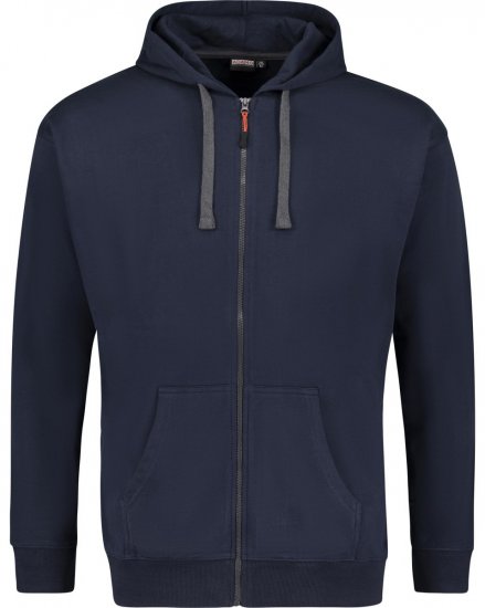 Adamo 159306 Mikina na zip s kapucí Tmavě modrá - Mikiny & mikiny s kapucí - Mikiny & Mikiny s kapucí 2XL-12XL