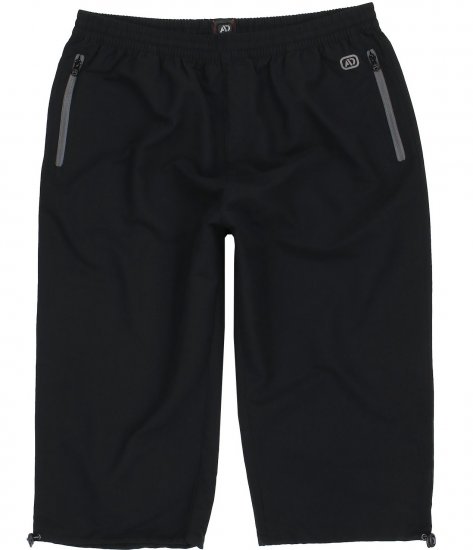 Adamo Oskar Capri Shorts Black - Tepláky & kraťasy - Tepláky a Teplákové Kraťasy 2XL-12XL