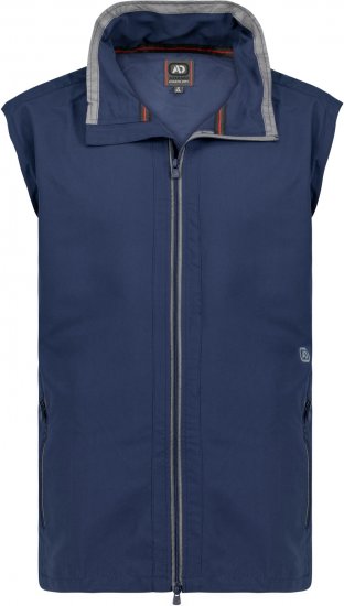 Adamo Orlando Fitness Vest Full Zipper Navy - Sportovní oblečení - Sportovní Oblečení 2XL-10XL