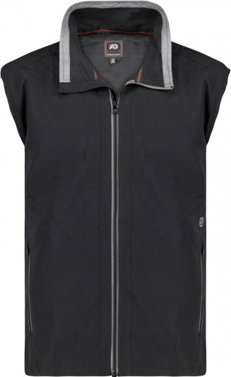 Adamo Orlando Fitness Vest Full Zipper Black - Všechno oblečení - Pánské nadměrné velikosti