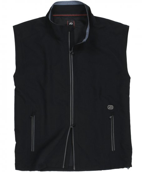 Adamo Orlando Fitness Vest Full Zipper Black - Sportovní oblečení - Sportovní Oblečení 2XL-10XL