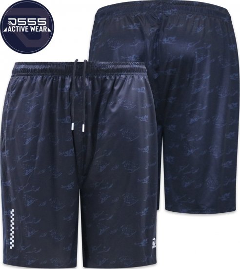 D555 Woking Dry Wear Fully Elasticated Polyester Shorts Navy - Sportovní oblečení - Sportovní Oblečení 2XL-10XL