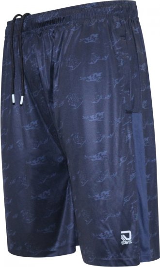 D555 Woking Dry Wear Fully Elasticated Polyester Shorts Navy - Sportovní oblečení - Sportovní Oblečení 2XL-10XL