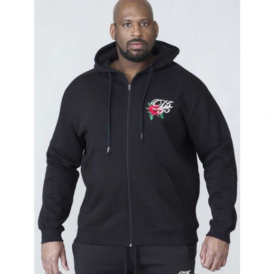 D555 Verlin Couture Full Zip Hoodie Black - Mikiny & mikiny s kapucí - Mikiny & Mikiny s kapucí 2XL-12XL