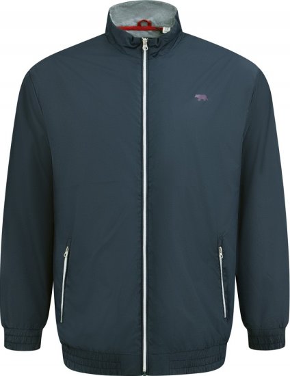 D555 Ealing Lightweight Zip Through Jacket With Zip Pockets Navy - Bundy - Bundy Nadměrné Velikosti - 2XL-8XL