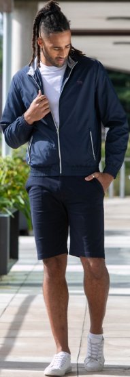 D555 Ealing Lightweight Zip Through Jacket With Zip Pockets Navy - Bundy - Bundy Nadměrné Velikosti - 2XL-8XL