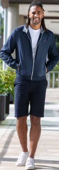 D555 Ealing Lightweight Zip Through Jacket With Zip Pockets Navy - Bundy - Bundy Nadměrné Velikosti - 2XL-8XL