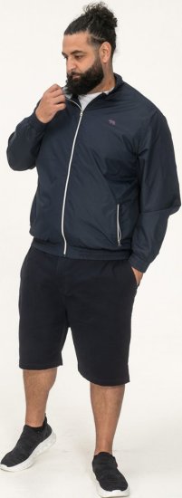 D555 Ealing Lightweight Zip Through Jacket With Zip Pockets Navy - Bundy - Bundy Nadměrné Velikosti - 2XL-8XL