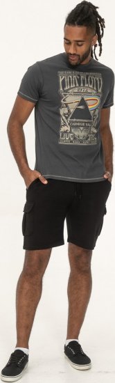 D555 HANLEY Official Pink Floyd Crew Neck T-Shirt Dark Grey TALL SIZES - PÁNSKÉ OBLEČENÍ MT-6XLT - TALL-velikosti