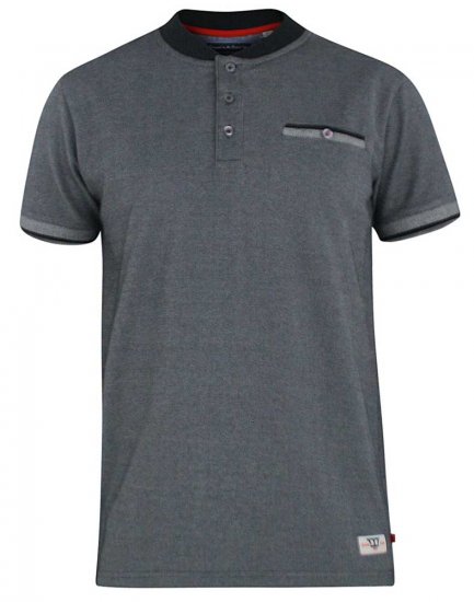 D555 Owen Colorless Polo Charcoal - Polokošile - Polokošile 2XL-8XL - Trička s límečkem 2XL-8XL