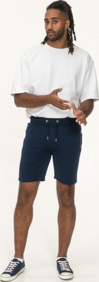 D555 Spalding Elasticated Waist Interlock Shorts Navy - Tepláky & kraťasy - Tepláky a Teplákové Kraťasy 2XL-12XL