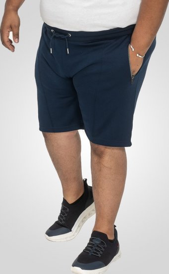 D555 Spalding Elasticated Waist Interlock Shorts Navy - Tepláky & kraťasy - Tepláky a Teplákové Kraťasy 2XL-12XL