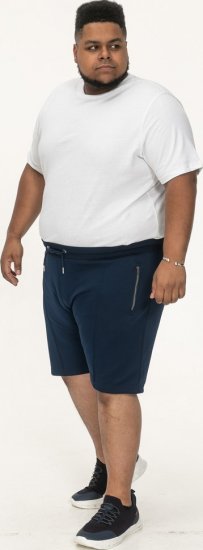 D555 Spalding Elasticated Waist Interlock Shorts Navy - Tepláky & kraťasy - Tepláky a Teplákové Kraťasy 2XL-12XL