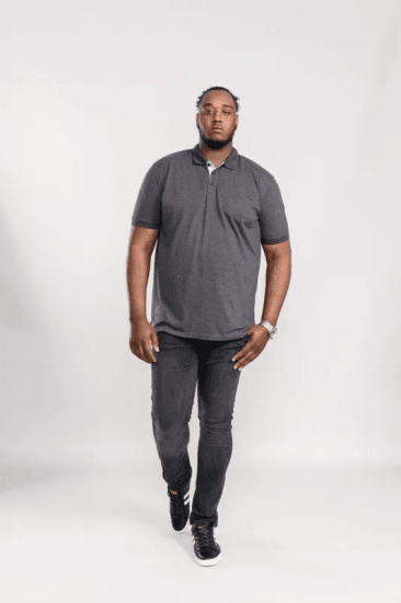 D555 Grant Polo Shirt Charcoal - Polokošile - Polokošile 2XL-8XL - Trička s límečkem 2XL-8XL