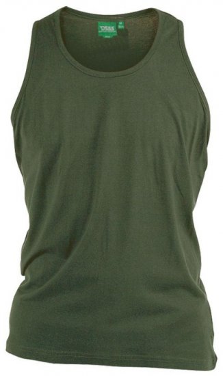 D555 Fabio Tanktop Khaki - Trička - Trička nadměrné velikosti - 2XL-14XL