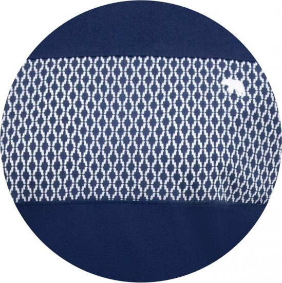 D555 Swansea Cut And Sew Crew Neck T-Shirt Navy - Trička - Trička nadměrné velikosti - 2XL-14XL