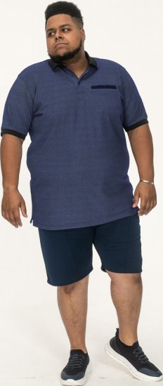 D555 Newcastle Polo Shirt Grey - Polokošile - Polokošile 2XL-8XL - Trička s límečkem 2XL-8XL