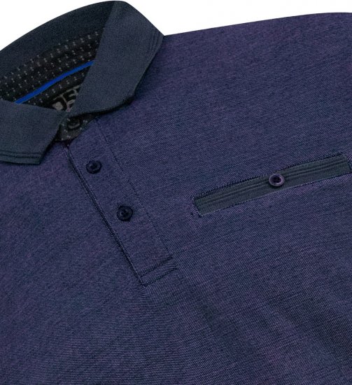 D555 Newcastle Polo Shirt Grey - Polokošile - Polokošile 2XL-8XL - Trička s límečkem 2XL-8XL