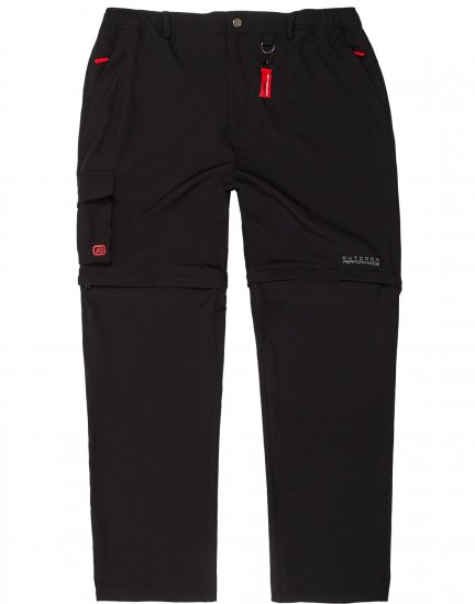 Adamo Tobias Outdoor Zipp-off Pants Black - Sportovní oblečení - Sportovní Oblečení 2XL-10XL