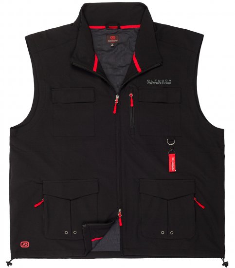 Adamo Tommy Outdoor Vest Black - Sportovní oblečení - Sportovní Oblečení 2XL-10XL