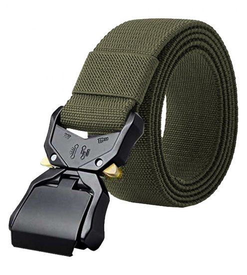 D555 Dale Tactical Stretch Webbing Belt with Heavy Duty Quick Release Buckle Khaki - Pásky - Pásky W40-W70/2XL-8XL