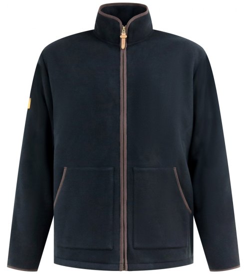 D555 Louth Micro Fleece Jacket with Sherpa Lining Black - Bundy - Bundy Nadměrné Velikosti - 2XL-8XL