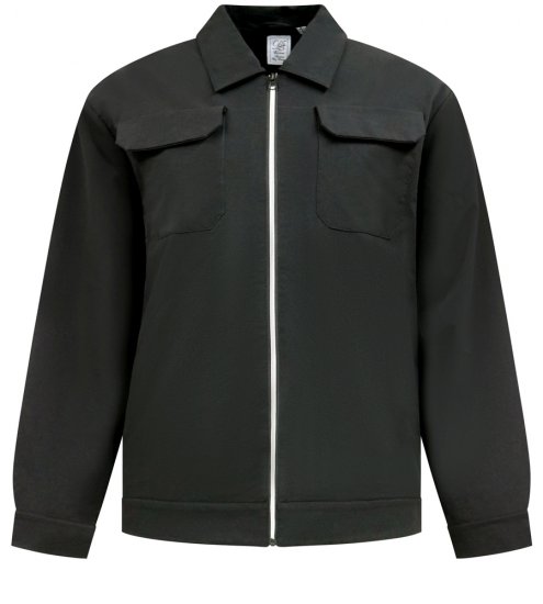 D555 Wimbledon Couture Stretch Jacket with Zipper Black - Bundy - Bundy Nadměrné Velikosti - 2XL-8XL