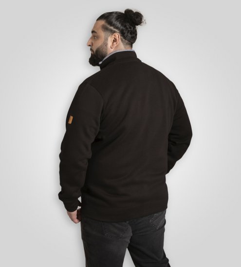 D555 Russel Fleece Sweatshirt with Chest Embroidery Black - Mikiny & mikiny s kapucí - Mikiny & Mikiny s kapucí 2XL-12XL