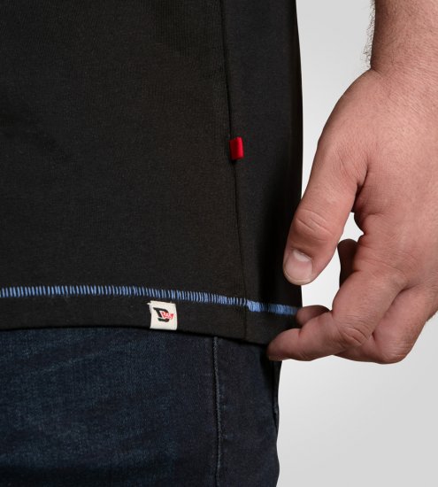 D555 Dewsbury Skeleton On Bike Crew Neck T-Shirt Black TALL SIZE - PÁNSKÉ OBLEČENÍ MT-6XLT - TALL-velikosti